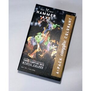 Hammer + Axe Campfire Colorant 6 Pack Color Changing Fire Packets Mystic Flames